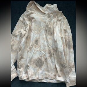 Calvin Klein Cream and Tan Tie-Dye Sweatshirt